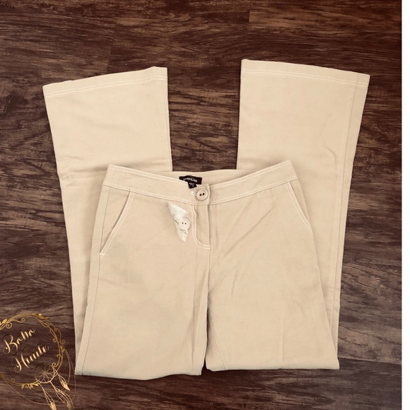 Bebe Pants - NWOT Bebe Tan Faux Suede Pants 6 Boot Cut